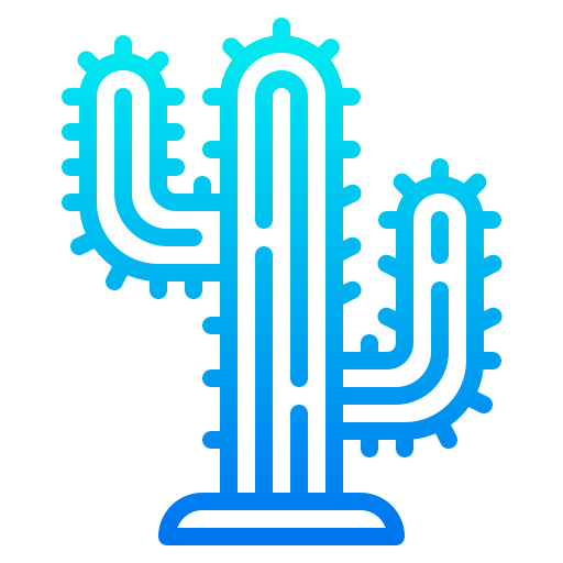cactus srip Gradient icono