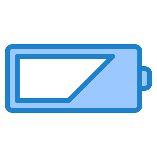 pół baterii srip Blue ikona