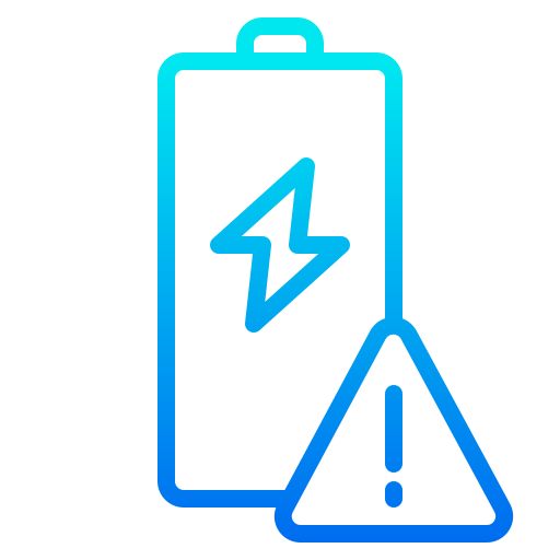 Battery charge srip Gradient icon