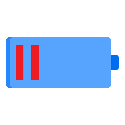 Battery level srip Flat icon