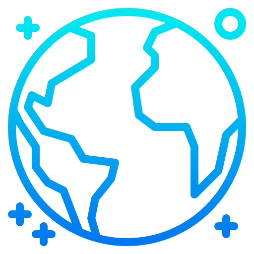 지구 srip Gradient icon