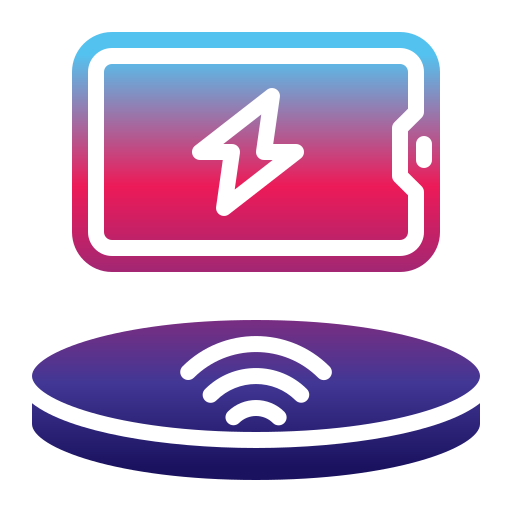 Wireless charging Generic gradient outline icon
