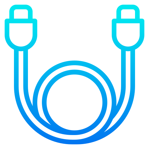 usb-kabel srip Gradient icoon