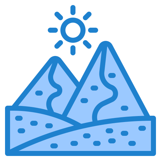 desierto srip Blue icono