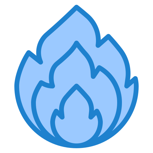 fuego srip Blue icono