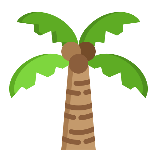 drzewo palmowe srip Flat ikona