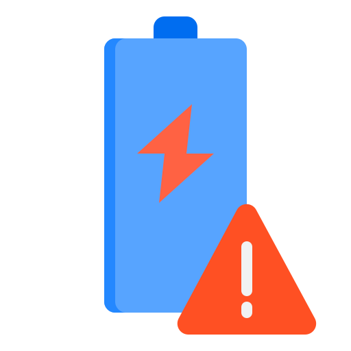 Battery charge srip Flat icon