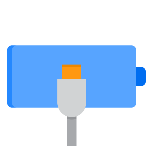 Battery charge srip Flat icon