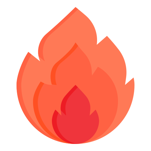 fuego srip Flat icono
