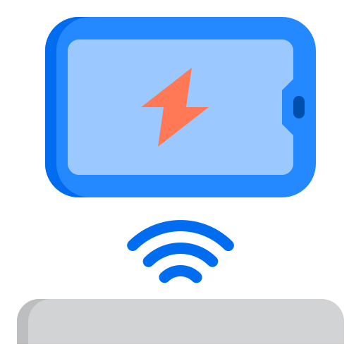 Wireless charging srip Flat icon