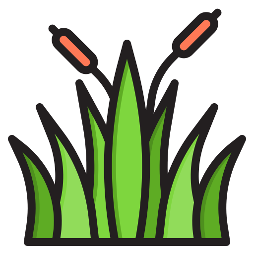 Трава srip Lineal Color иконка