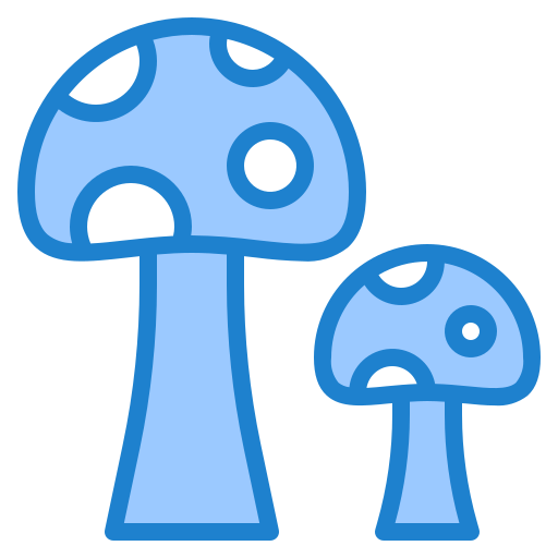 champiñón srip Blue icono