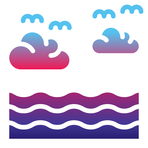 Ocean Generic gradient outline icon