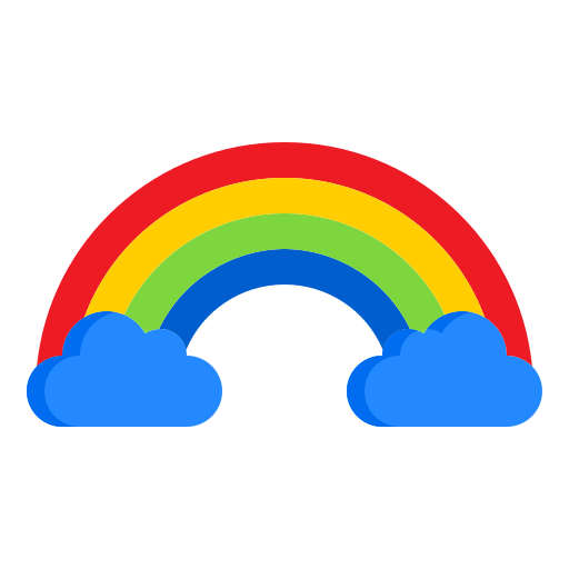 arcobaleno srip Flat icona