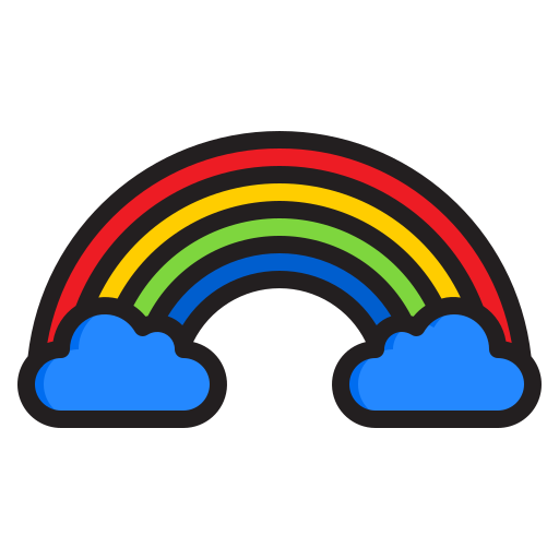 regenbogen srip Lineal Color icon