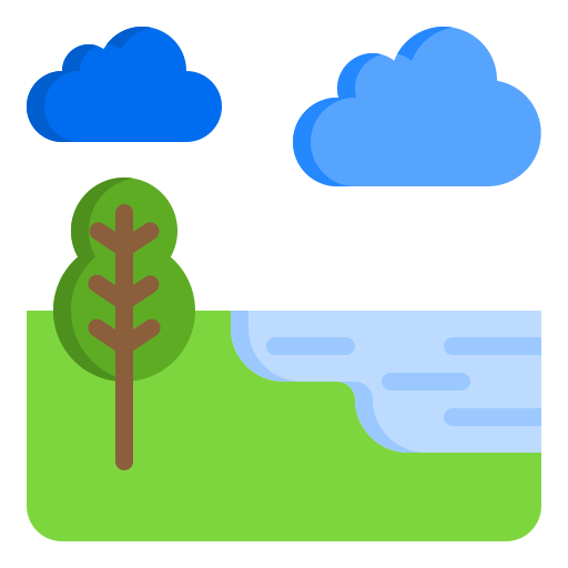 natura srip Flat ikona