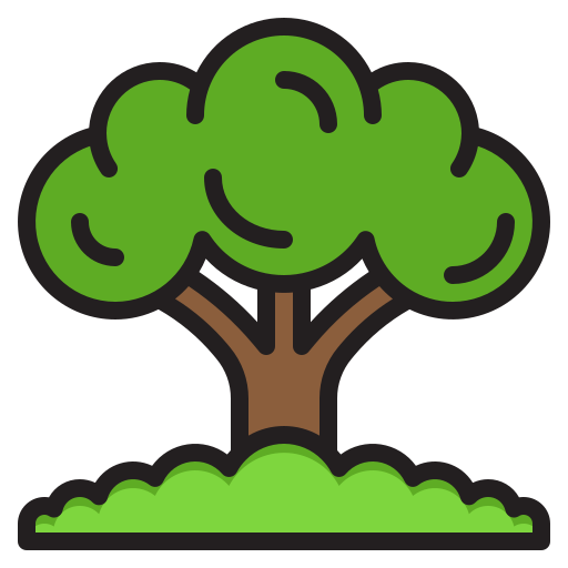 drzewo srip Lineal Color ikona