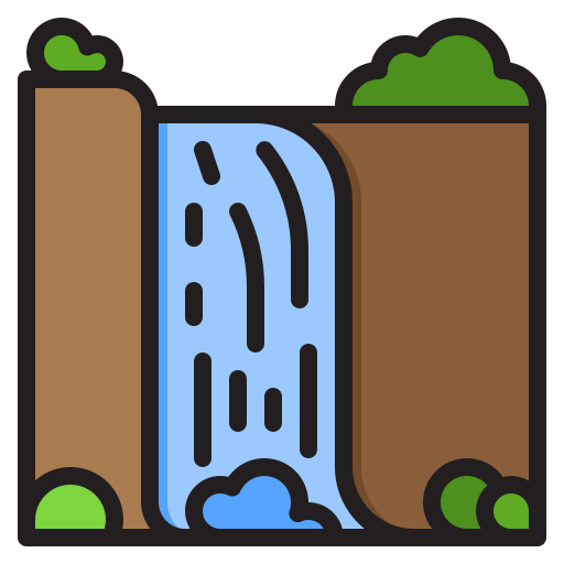 Водопад srip Lineal Color иконка