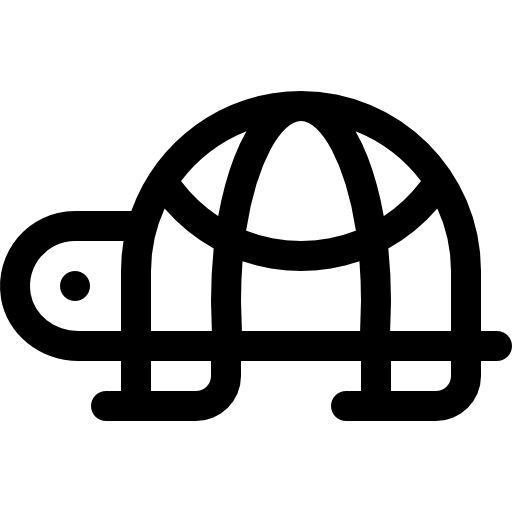tortuga Basic Rounded Lineal icono