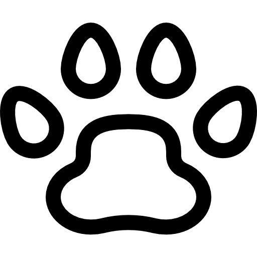 발자국 Basic Rounded Lineal icon