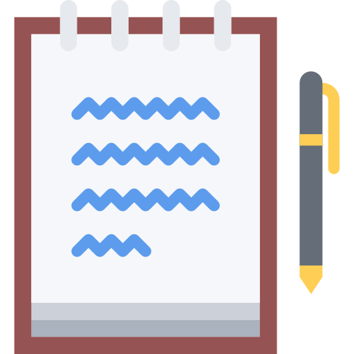 cuaderno Coloring Flat icono