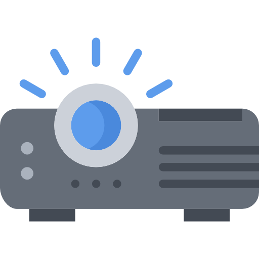 Projector Coloring Flat icon