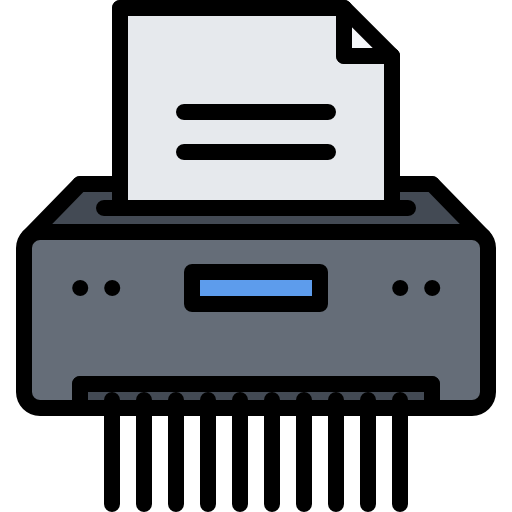 Paper shredder Coloring Color icon