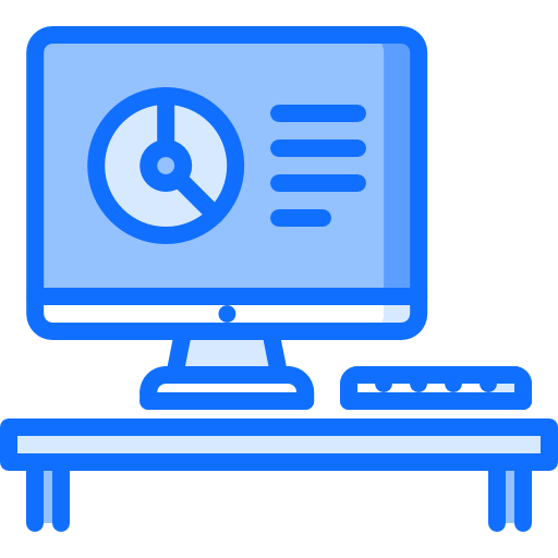 Workplace Coloring Blue icon