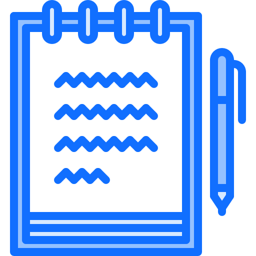 notitieboekje Coloring Blue icoon