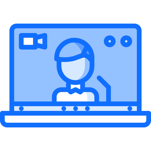 laptop Coloring Blue icon