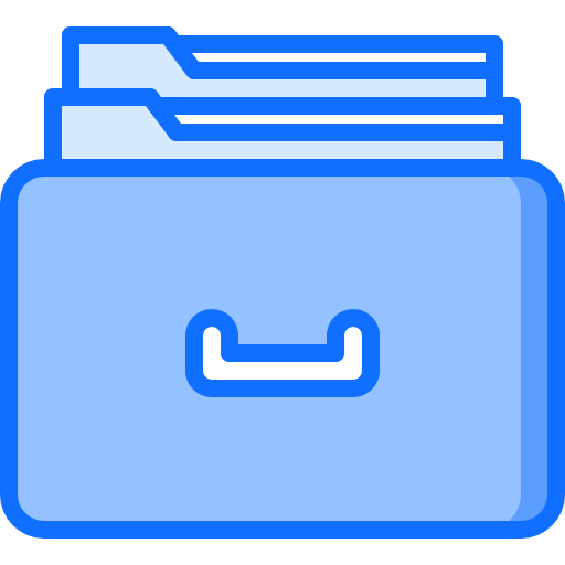 ordner Coloring Blue icon