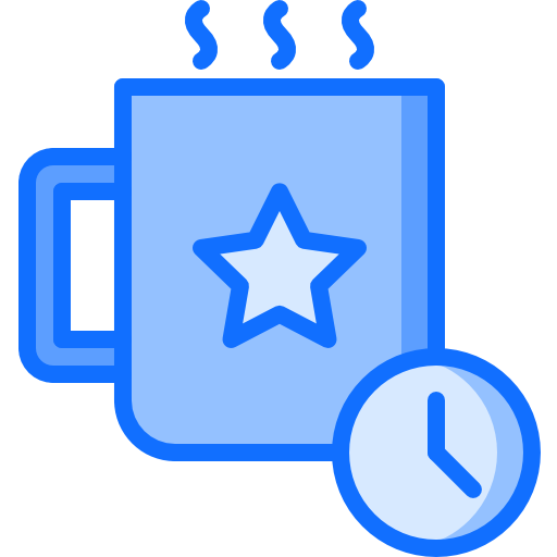 kaffeetasse Coloring Blue icon