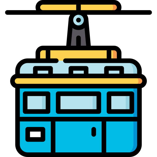 cabina de teleférico Special Lineal color icono