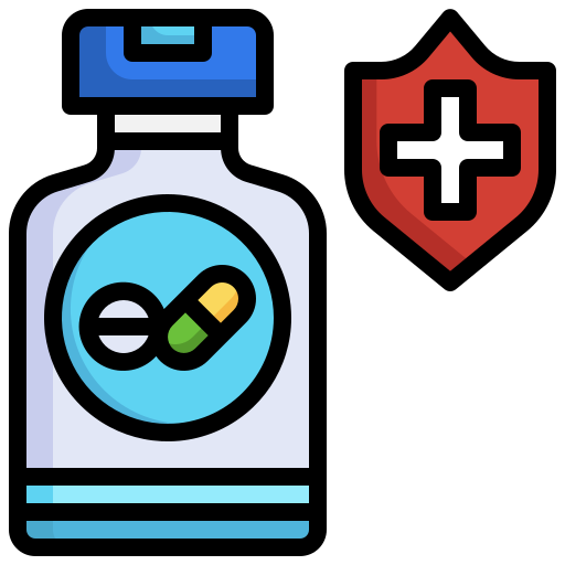 farmaco Generic color outline icona