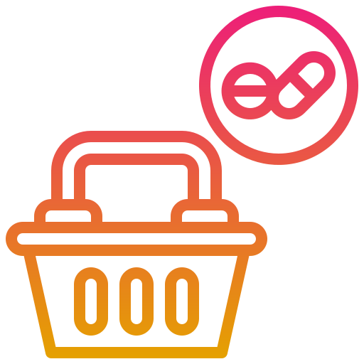 Shopping basket Generic gradient outline icon