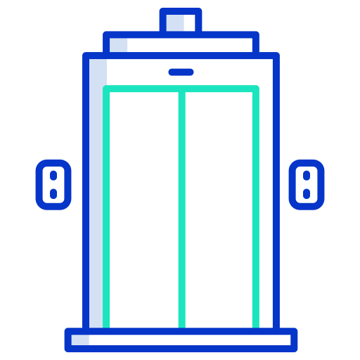 ascensor Icongeek26 Outline Colour icono