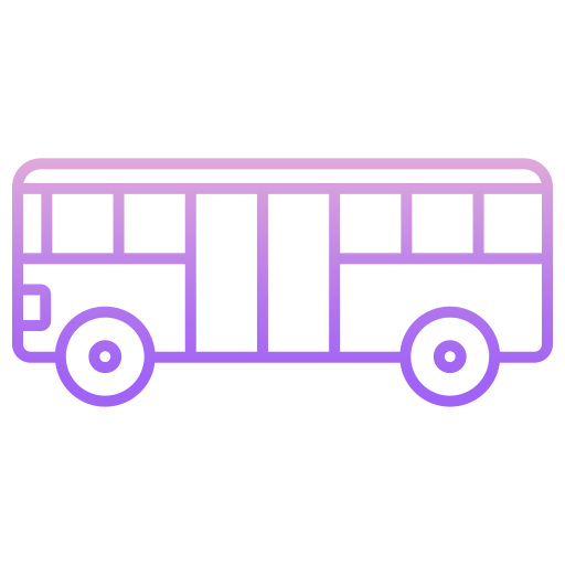 autobus Icongeek26 Outline Gradient ikona