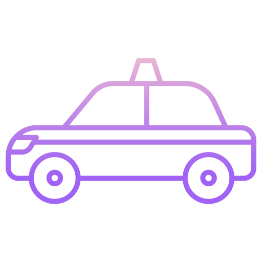 taxi Icongeek26 Outline Gradient icoon