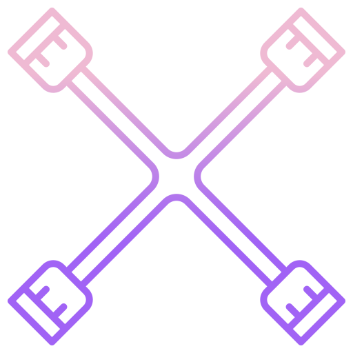 Lug wrench Icongeek26 Outline Gradient icon