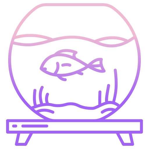 Fish tank Icongeek26 Outline Gradient icon