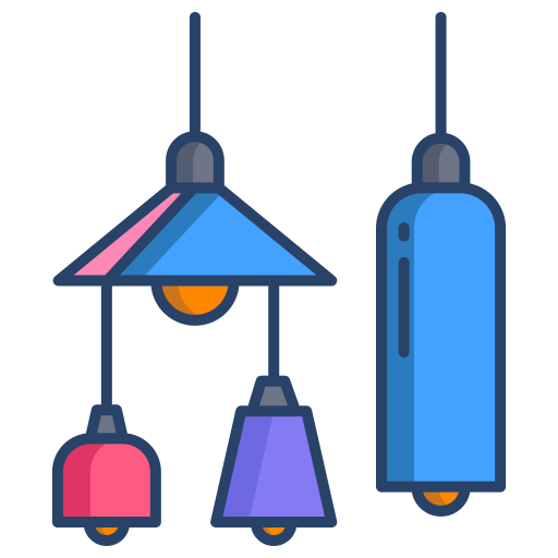 hang lamp Icongeek26 Linear Colour icoon