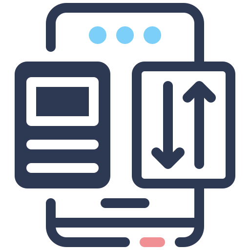 transferir datos Generic color lineal-color icono