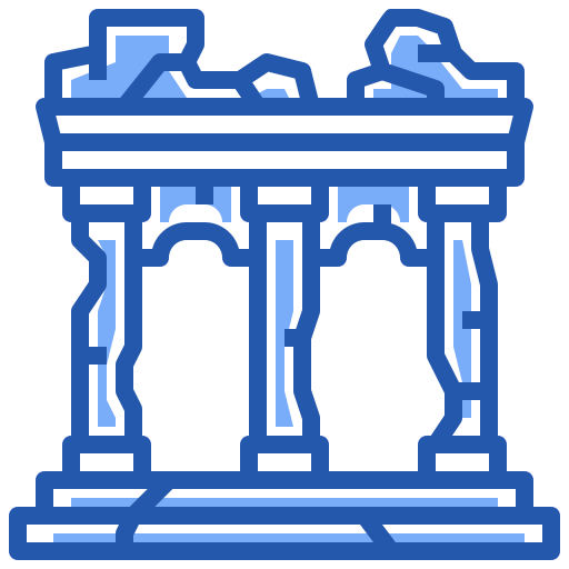 acrópolis Generic color lineal-color icono