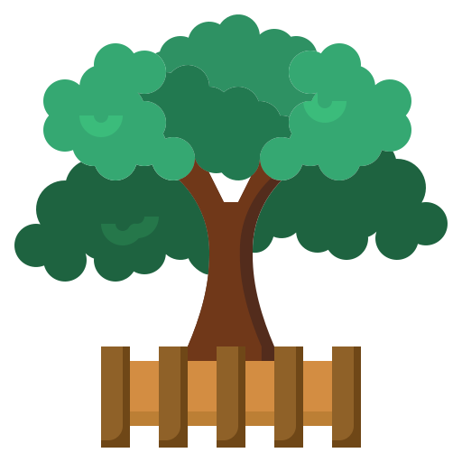 wiśniowe drzewo Generic color fill ikona