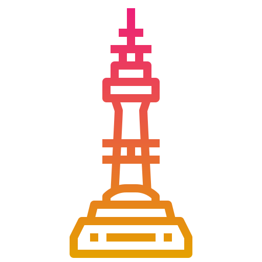 서울타워 Generic gradient outline icon