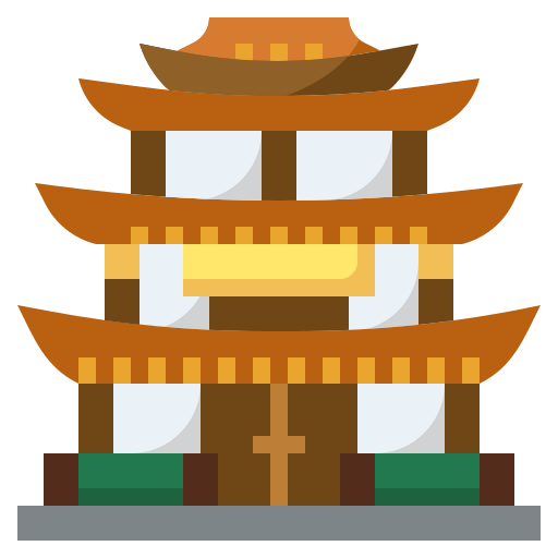 中国の寺院 Generic color fill icon