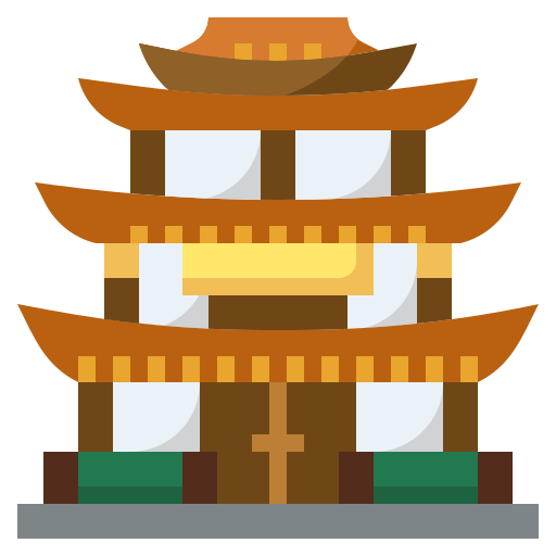 chinesischer tempel Generic color fill icon