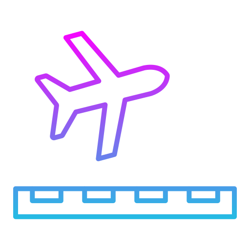 Take off Generic gradient outline icon