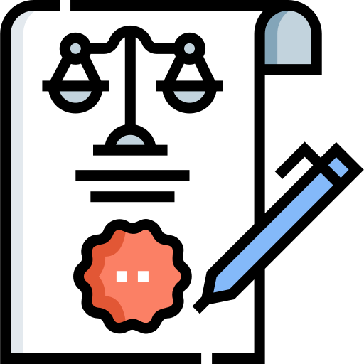 derecho contractual Detailed Straight Lineal color icono