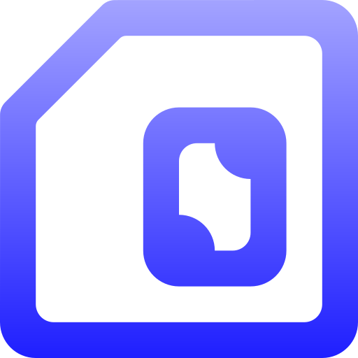 simカード Generic gradient outline icon